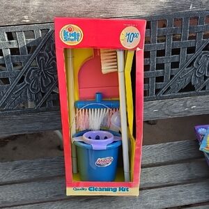 Kids Cleaning Kit Playset by - Blue and White